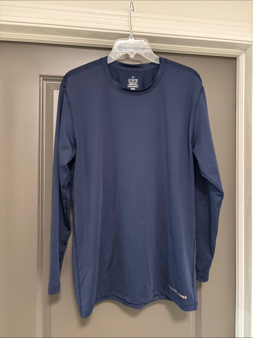 Tommie Copper long-sleeve performance base layer shirt navy blue 2XL
